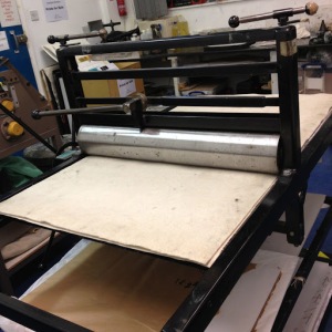 Intaglio printing press